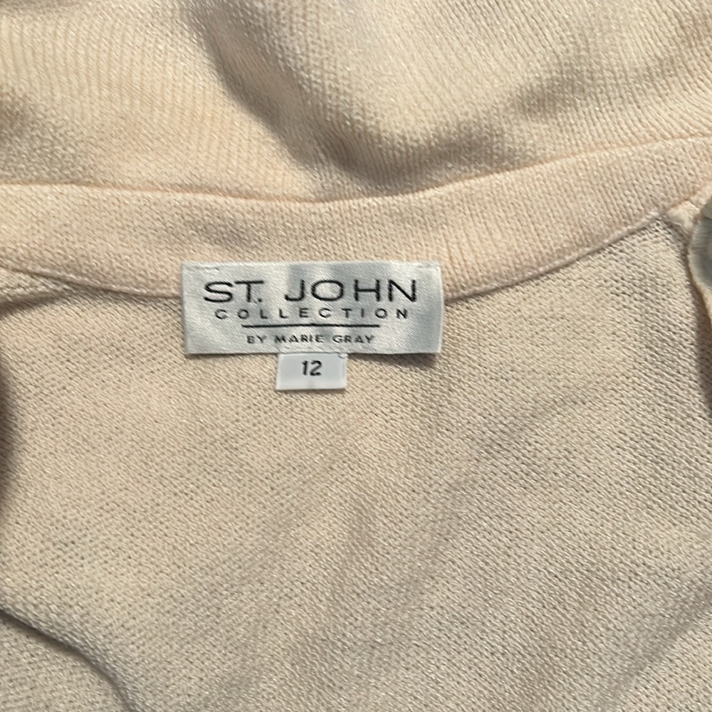St. John tan and black jacket size 12 - Picture 4 of 5